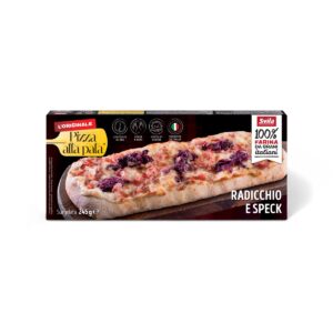 Pizza alla pala Radicchio Speck e Provola 13x31cm - 245gr