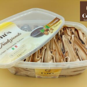 Vaschetta Gelato Nocciola affogato Cioccolato - 1kg GENI'S