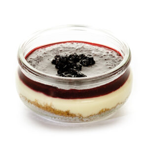 Monoporzione Cheesecake ai Mirtilli in vetro 110gr - confezione da 6pz