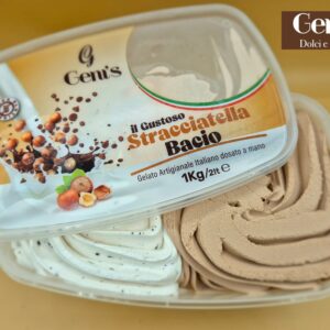 Vaschetta Gelato Bacio e Stracciatella - 1kg GENI'S