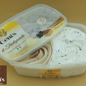 Vaschetta Gelato Stracciatella Tiramisù - 1kg GENI'S