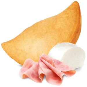 Panzerotti Maxi Prefritti Prosciutto e Mozzarella 130gr - cf 10pz