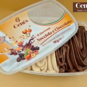 Vaschetta Gelato Nocciola e Cioccolato - 1kg GENI'S